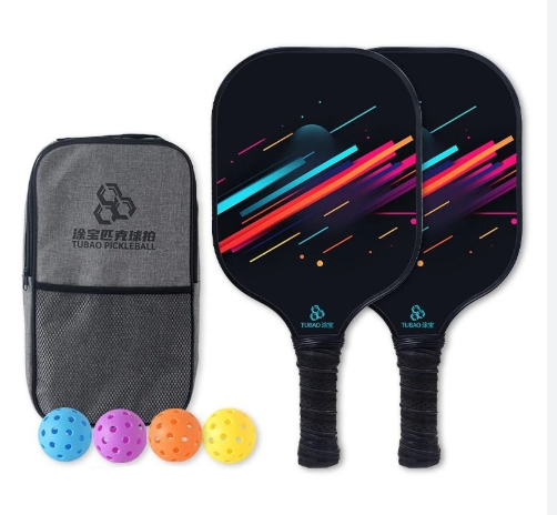Bộ 2 vợt pickleball siêu nhẹ kèm 4 bóng + túi đựng cao cấp