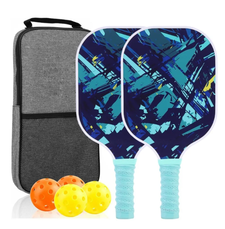 Bộ 2 vợt pickleball siêu nhẹ kèm 4 bóng + túi đựng cao cấp
