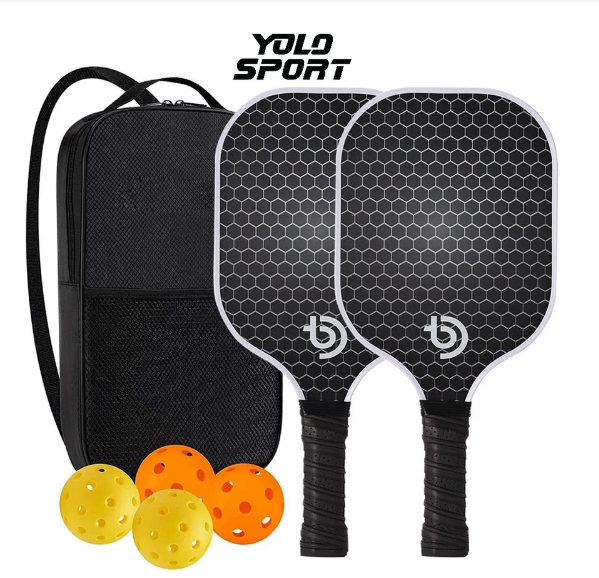 Bộ 2 vợt pickleball siêu nhẹ kèm 4 bóng + túi đựng cao cấp
