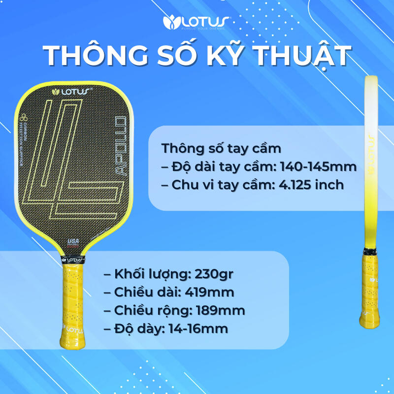 Vợt Pickleball Lotus Apollo