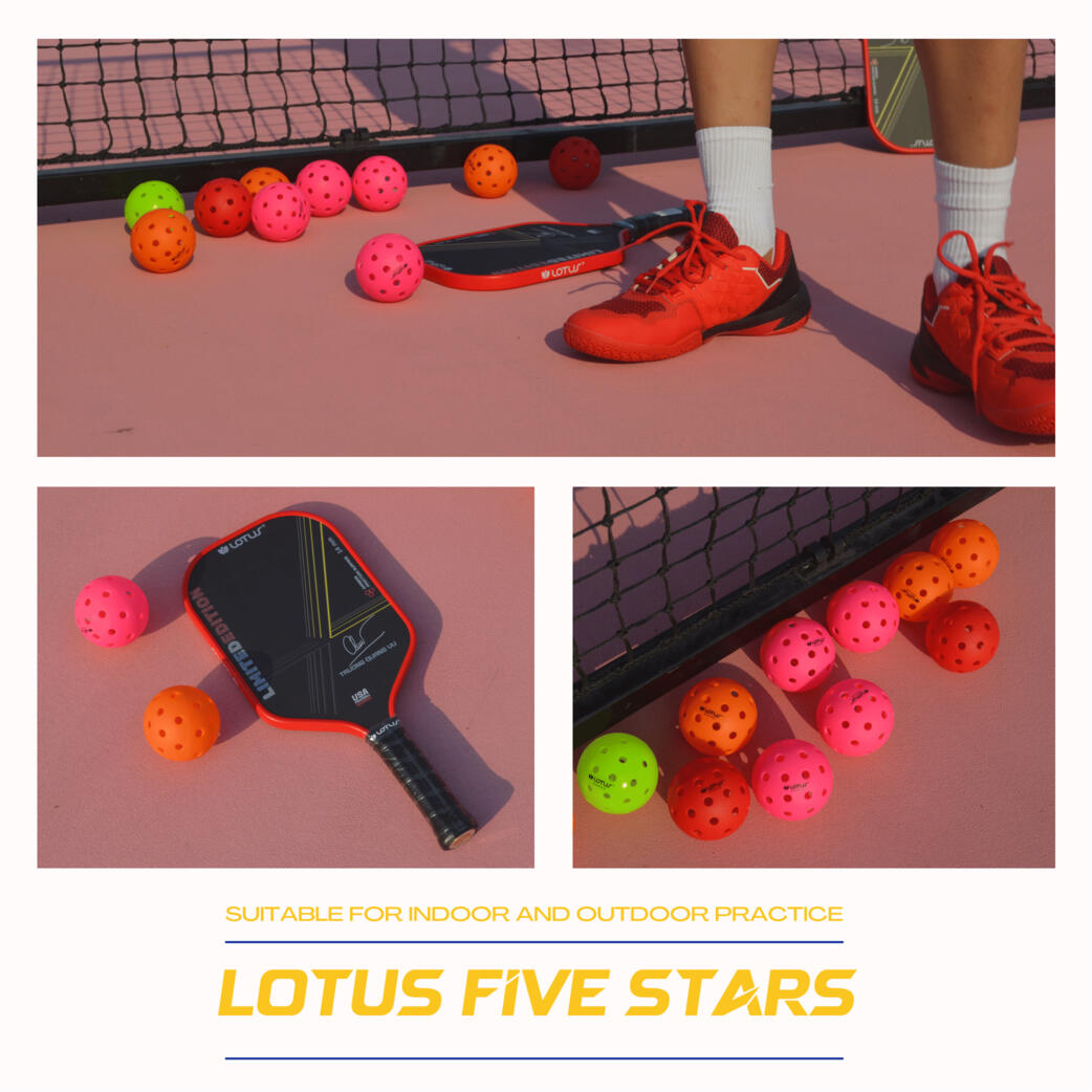Bóng Pickleball Lotus 5 Sao Mặt Nhám - Bóng Thi Đấu