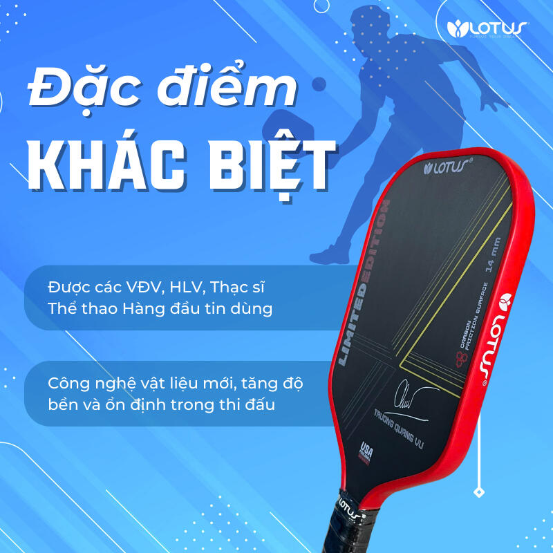 Vợt Pickleball Trương Quang Vũ - Phiên bản giới hạn