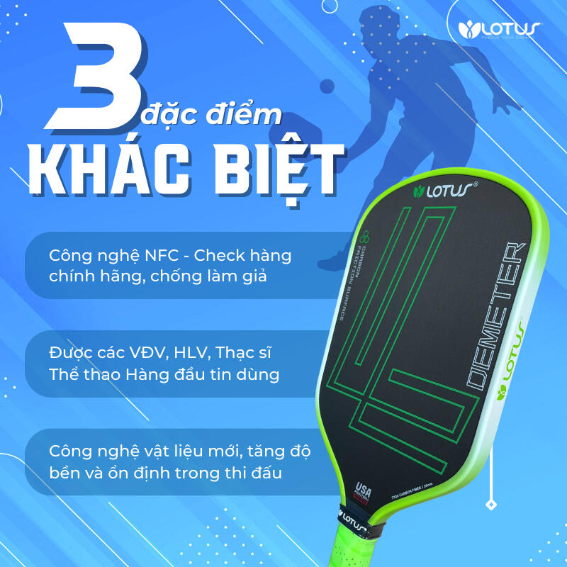Vợt Pickleball Lotus Demeter