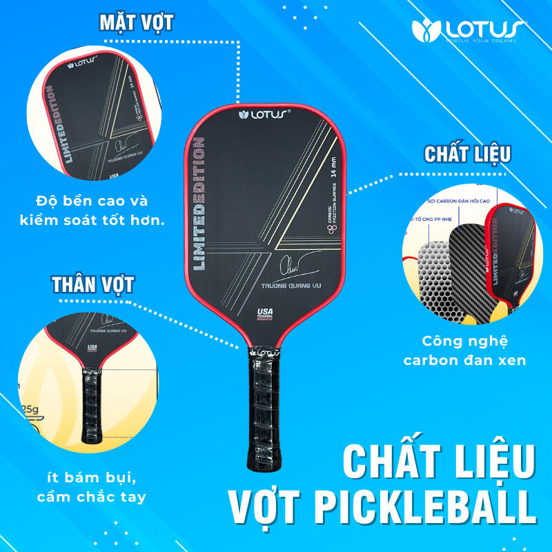 Vợt Pickleball Trương Quang Vũ - Phiên bản giới hạn