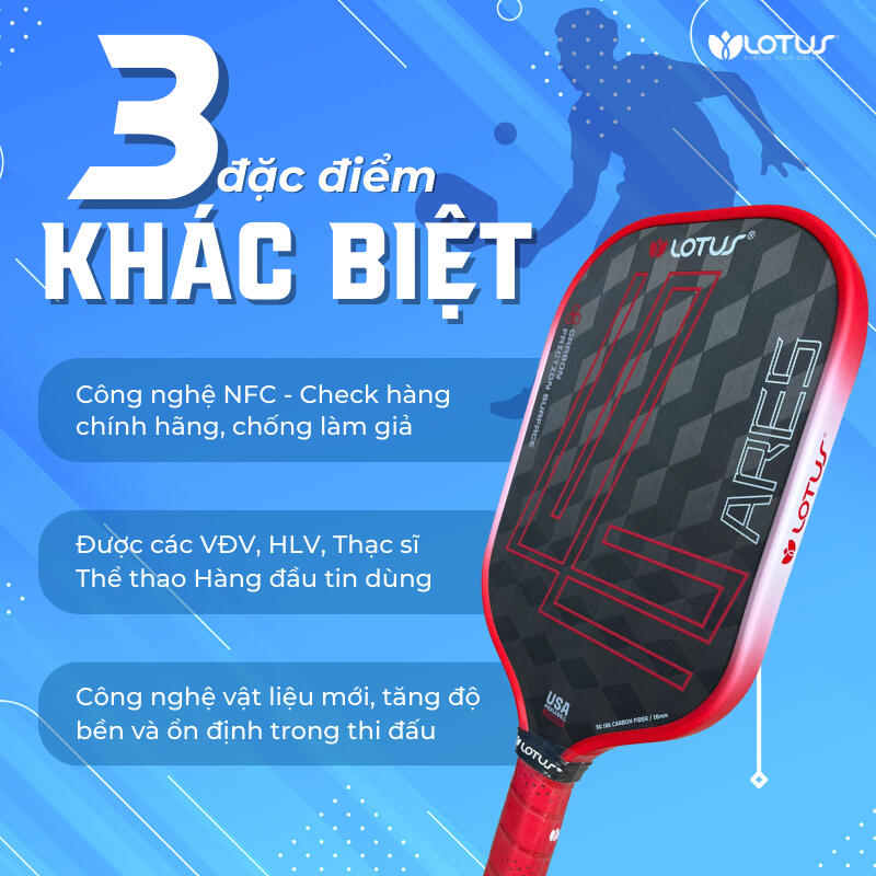 Vợt Pickleball Lotus Ares
