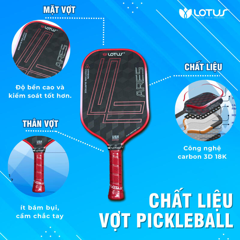 Vợt Pickleball Lotus Ares