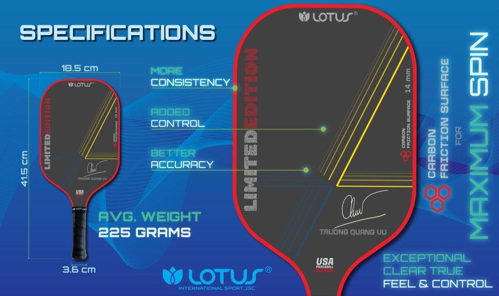 Vợt Pickleball Trương Quang Vũ - Phiên bản giới hạn