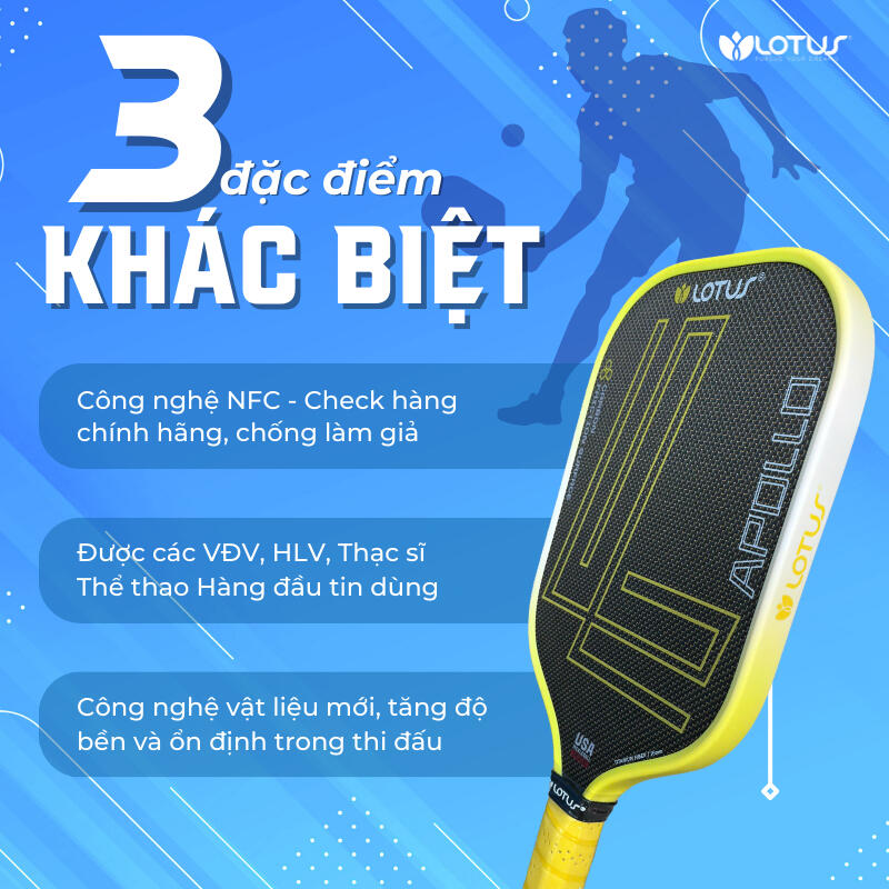 Vợt Pickleball Lotus Apollo