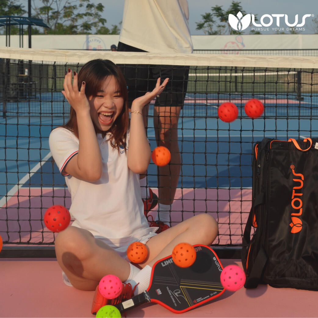 Bóng Pickleball Lotus Hồng 40 Lỗ - Bóng Tập Luyện